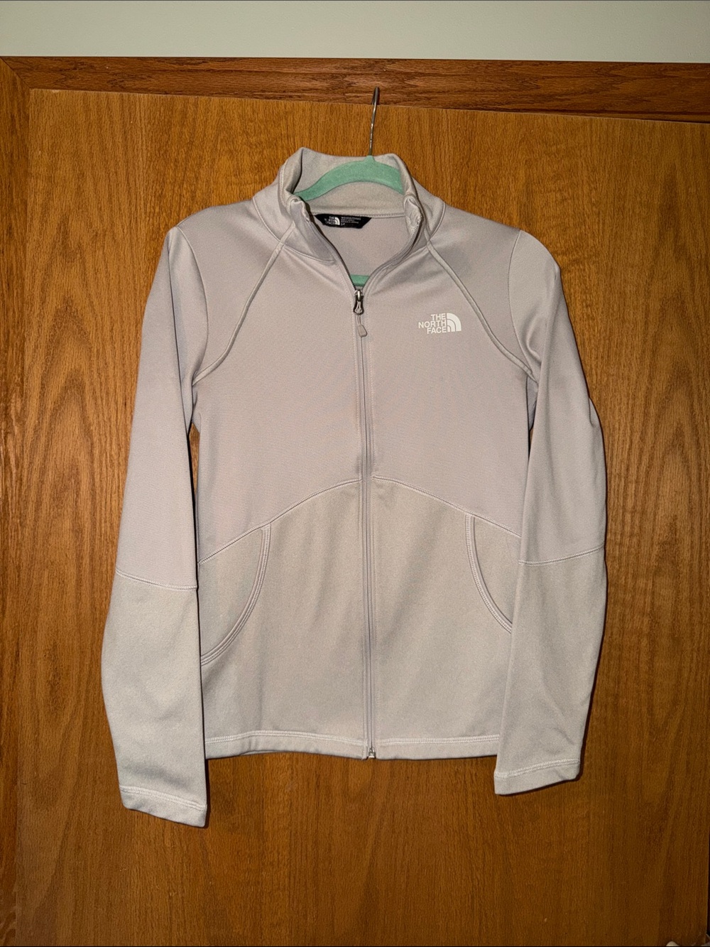 The North Face Women's taupe Full‑Zip Fleece Jacket